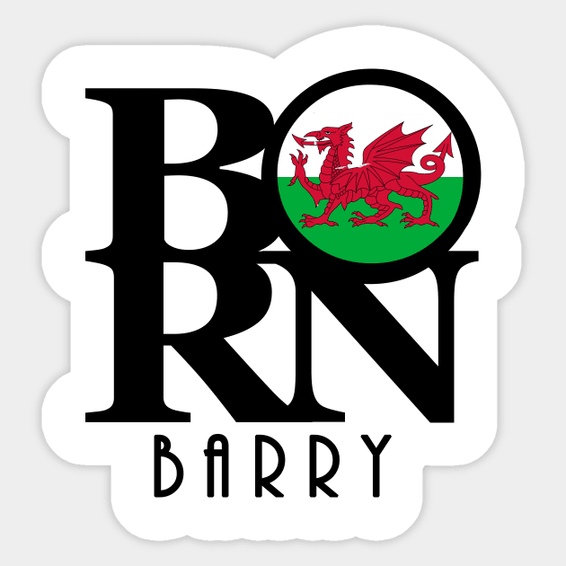 BORN Barry Wales Sticker by UnitedKingdom